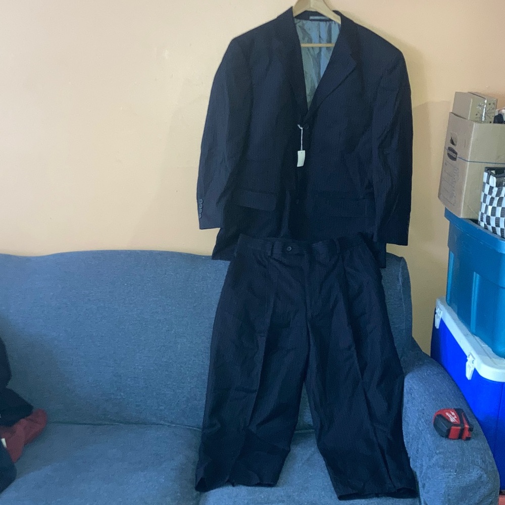 Bellissimo Black striped Suit Set